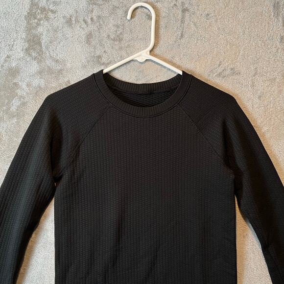 Lululemon Rest Less Pullover Texture Black Size 4 - Picture 4 of 7